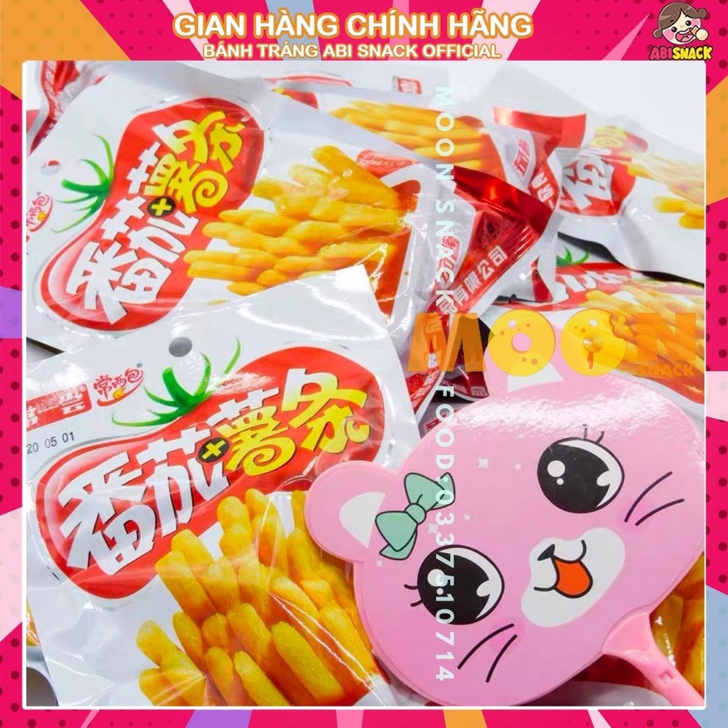 Snack Khoai Tây Chiên Sốt Cà Chua Ăn Vặt Nhẹ Món Ăn Snack Giòn Giòn Gói 20g