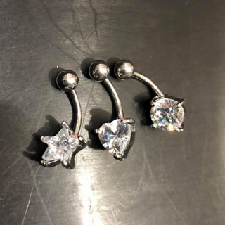 Khuyên rốn trắng đá basic bán lẻ:35k/1 chiếc