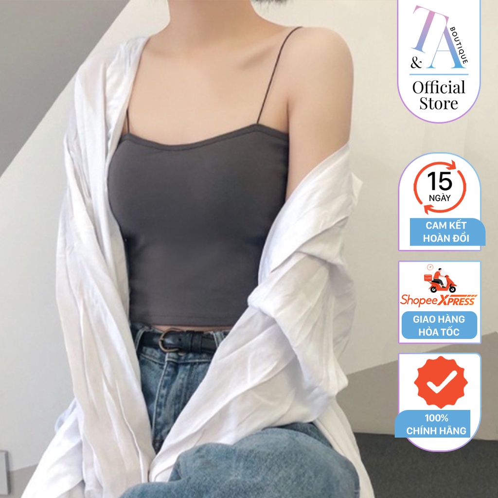 Áo Bra 2 Dây Có Mút Ngực Tháo Rời Nhiêu Màu Thời Trang CHIDU- TA009