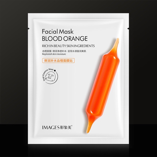 10 miếng mặt nạ Facial mask BLOOD ORANGE 2 lớp