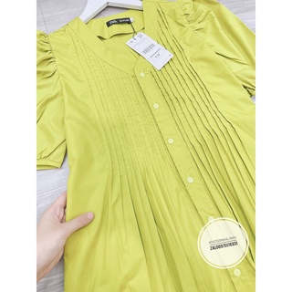 ✨BÁN SỈ✨Đầm xanh cốm suông ly thân