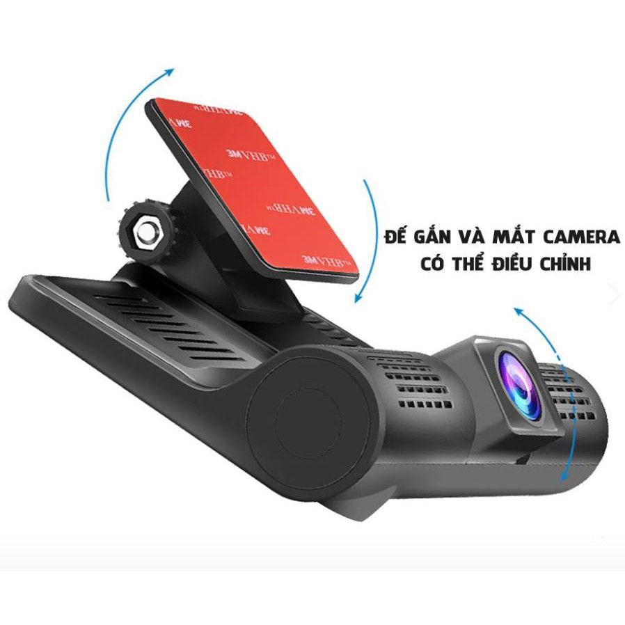 CAMERA hành trình 3 MẮT QUAN SÁT TỔNG THỂ pin 3200mAh nguồn điện 12v-24v - HanruiOffical