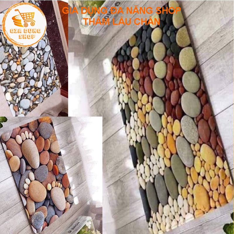 Thảm Lau Chân - Thảm Chùi Chân 3D Chống Trượt - Hút Nước