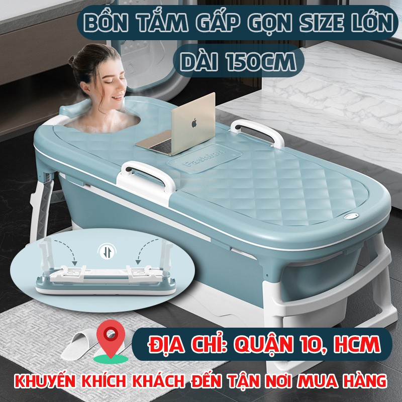 Bồn Tắm Bể Bơi Có Nắp Gập Gấp Xếp Gọn Lắp Ghép Cho Người Lớn Trẻ Em Legaxi