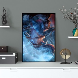 Tranh Canvas Yasou Treo Tường, Có Khung Composite Màu Đen, Tặng Đinh Treo Tranh