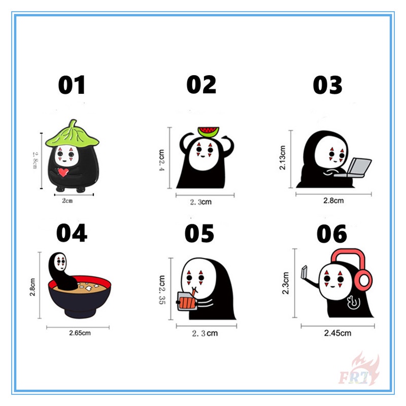 ★ Kuso Ghim Cài Áo Hình Vô Diện Vui Nhộn ★ 1 Huy Hiệu Cài Áo Ba Lô Hình Phim Spirited Away