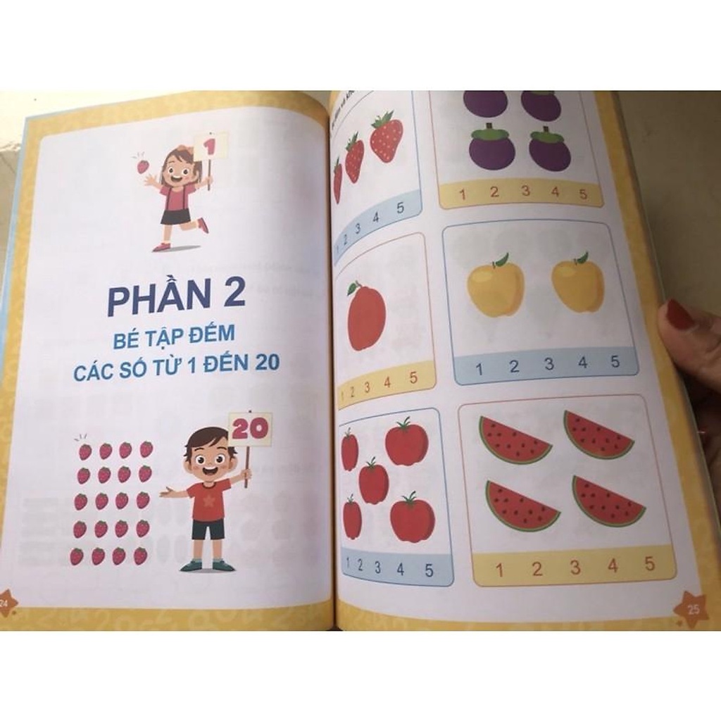 Sách Bé chinh phục toán học (Toán học tư duy dành cho trẻ từ 4-6 tuổi - Phiên bản mới)