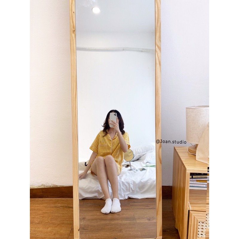 CARO PYJAMA Đồ Ngủ Nữ, Đồ Mặc Ở Nhà Chất Kate Bộ Ngắnsn ko