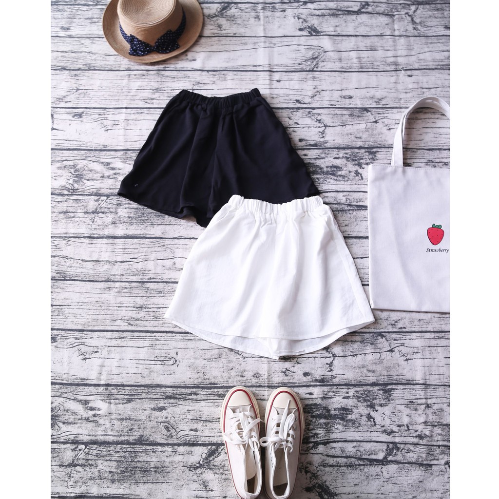 QUẦN SHORTS TRƠN CẠP CHUN CÓ TÚI