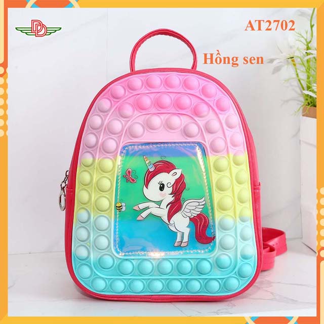 Balo cho bé đi học -balo popit cao cấp-at2701