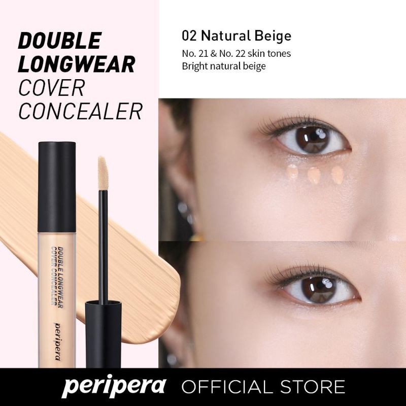 Kem Che khuyết điểm Peripera Double Longwear Cover Concealer