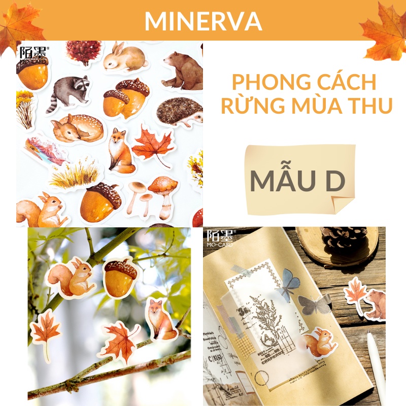 TRANG TRÍ Hộp 45 STICKER nhiều mẫu đáng yêu trang trí điện thoại , sổ tay , thiệp bullet journal vật dụng học tập