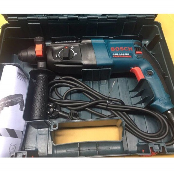 KHOAN BÊ TÔNG GÀI BOSCH 2-26 DRE 3 chức năng - khoan bê tông, tường, gỗ, sắt - công suất 800W - 100% đồng