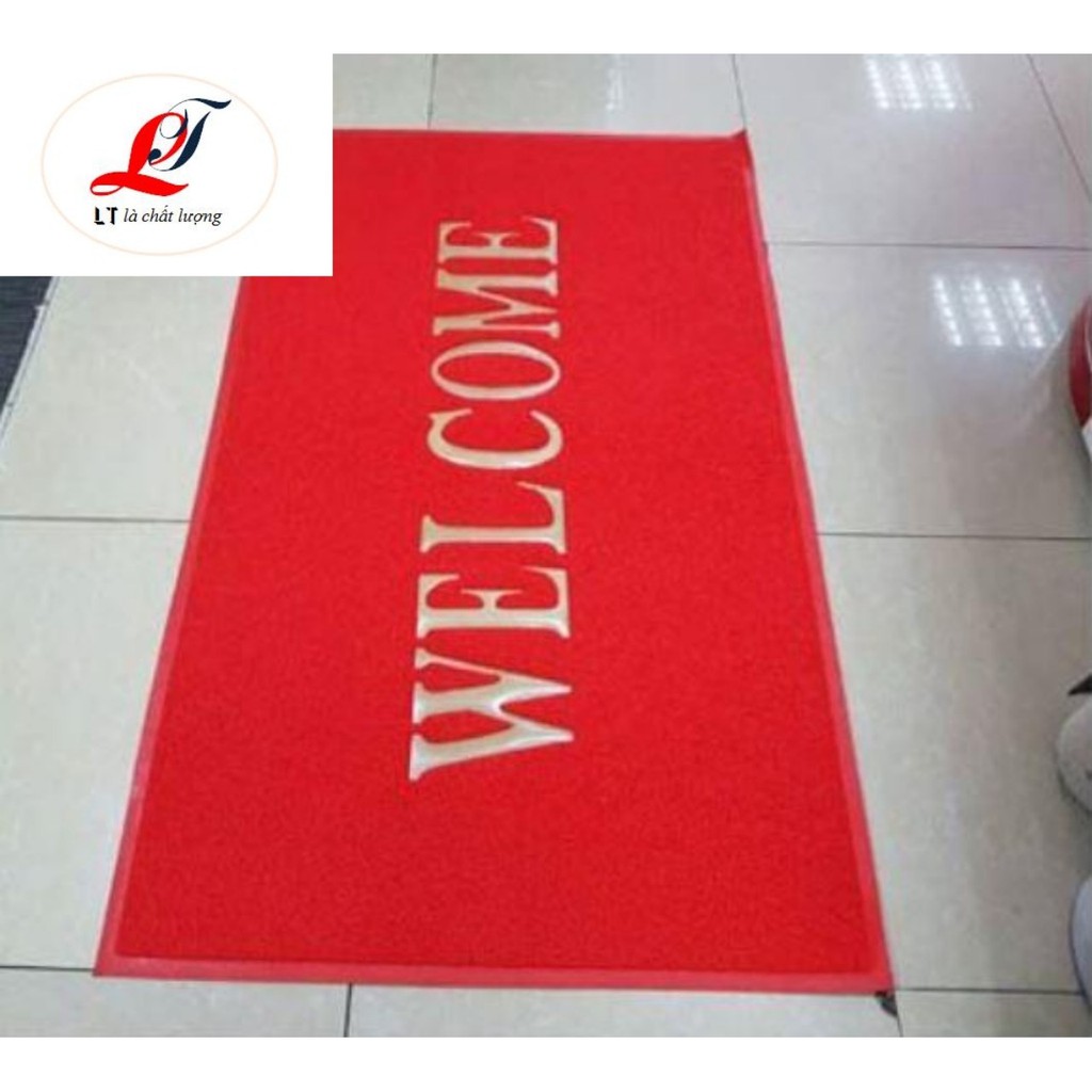 Thảm chùi chân welcome 60x90cm, 80x120cm, thảm để khách sạn sang trọng