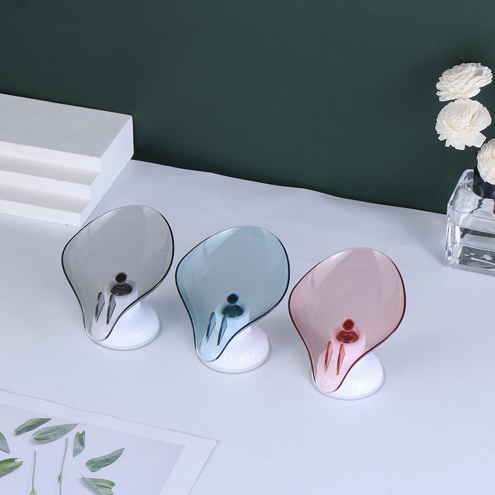 MUVAKO Giá Đỡ Xà Phòng Hình Chiếc Lá Gắn Bồn Rửa Chén Tiện Dụng Cho Nhà Bếp