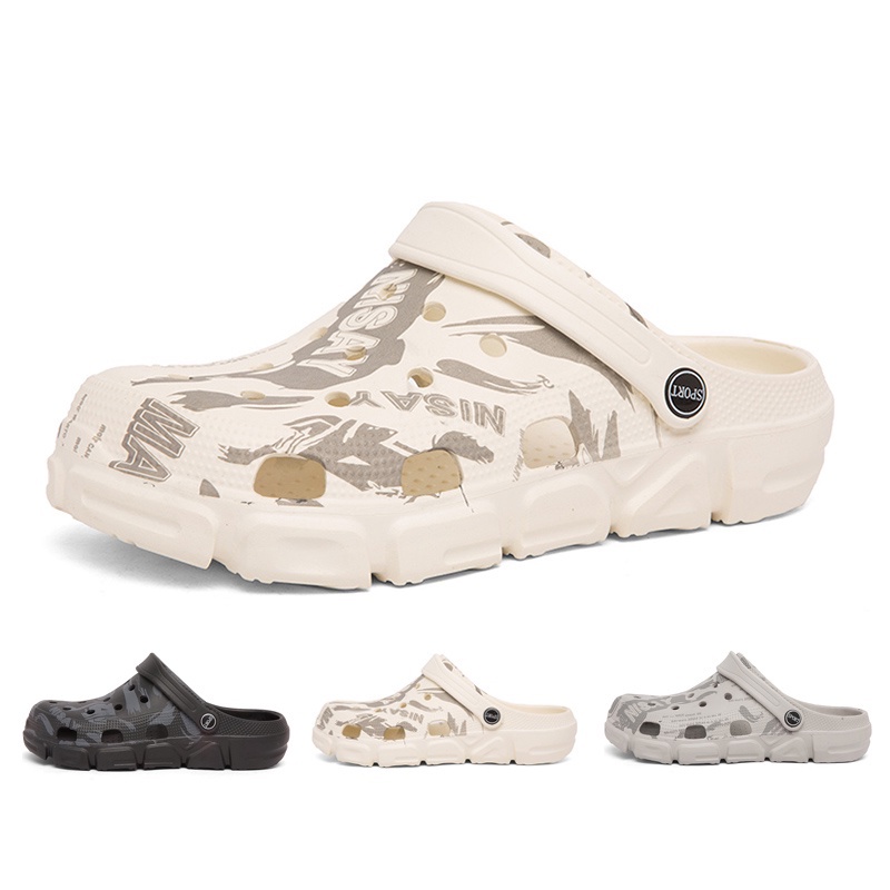 【JINTOHO】 Xăng đan Thể Thao Nhẹ Nhàng Thoáng Khí Họa Tiết Rằn Ri Thời Trang Đi Biển Mùa Hè Cho Nam