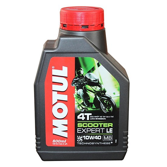 Nhớt MOTUL xe tay ga Scooter Expert LE 10W40 800ml tặng nhớt hộp số Motul Gear Oil 80W90