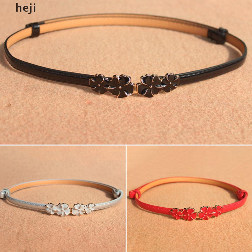 Thắt Lưng Da Bóng Họa Tiết Hoa Anh Đào Thời Trang Cho Nữ