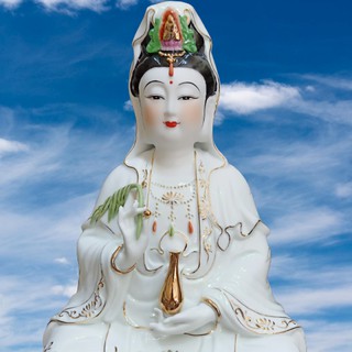 Tượng quan âm - tượng phật quan âm bồ tát ngồi đài sen cỡ lớn tinh xảo đẹp mắt