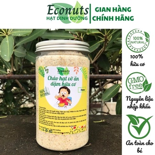 Cháo hạt vỡ cho bé ăn dặm ECONUTS, bột gạo ăn dặm ngũ cốc dinh dưỡng 100% hữu cơ