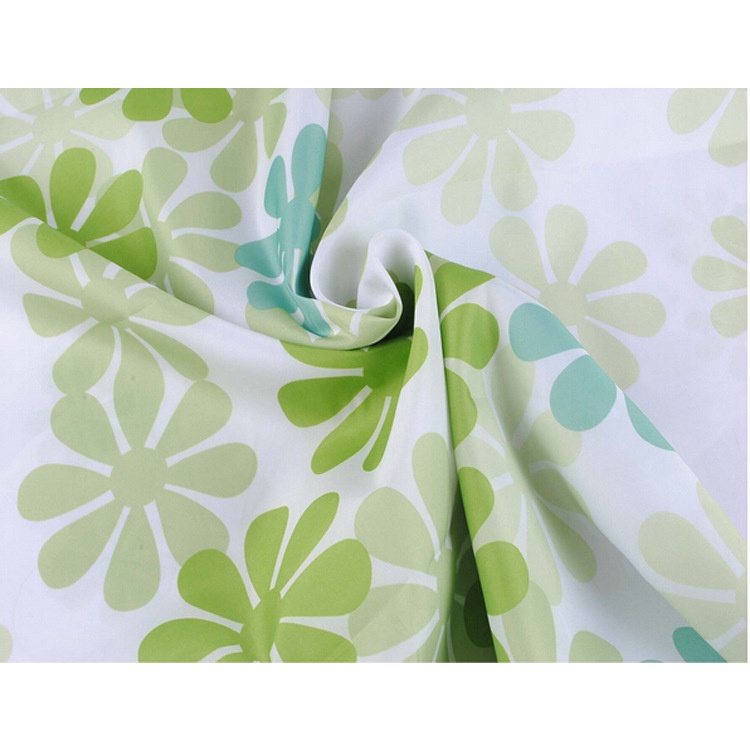 Polyester flower pattern waterproof mildew-proof shower curtain