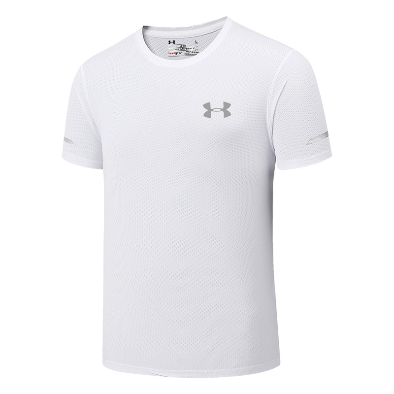 UNDER ARMOUR Áo Thun Thể Thao Nam Tay Ngắn Cổ Tròn Chất Liệu Nhanh Khô