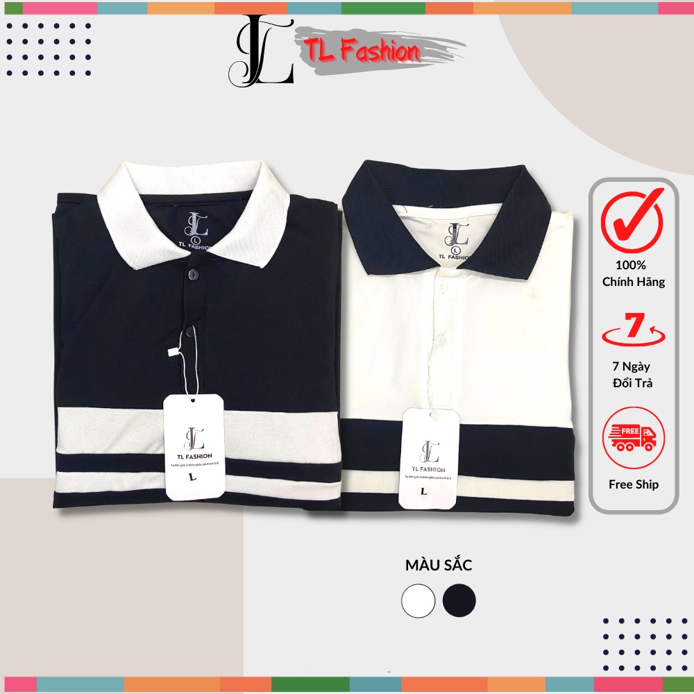 Áo Thun Polo Nam Họa Tiết Vải Cotton Cá Sấu Ngắn Tay Cao Cấp Phong Cách Trẻ Trung Sang Trọng TL FASHION