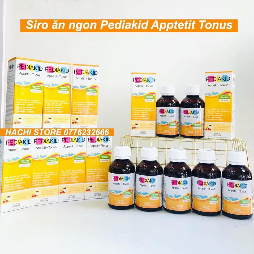 VITAMIN PEDIAKID APPETIT TONUS (125ML) Siro Cho Bé Biếng Ăn Giúp Bé Ăn Ngon Tăng Sức Đề Kháng Cho Trẻ Từ 6 tháng tuổi