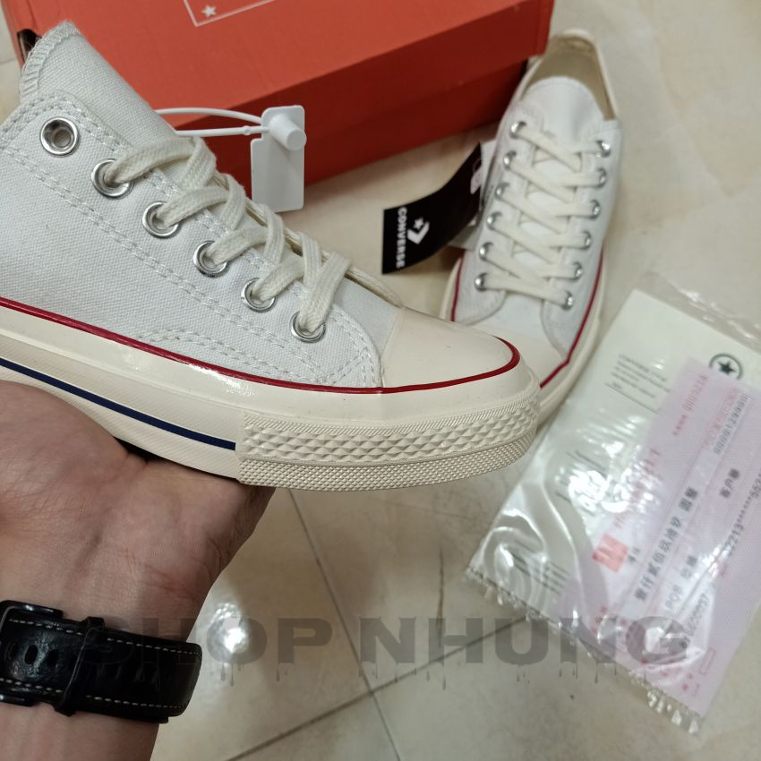 Giày sneaker converse 1970s nam nữ cổ thấp màu trắng