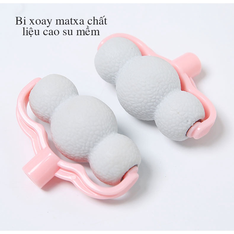 Dụng cụ massage cổ vai gáy 6 bi - Thư viện Yoga - Kích thước 37cm x 21cm