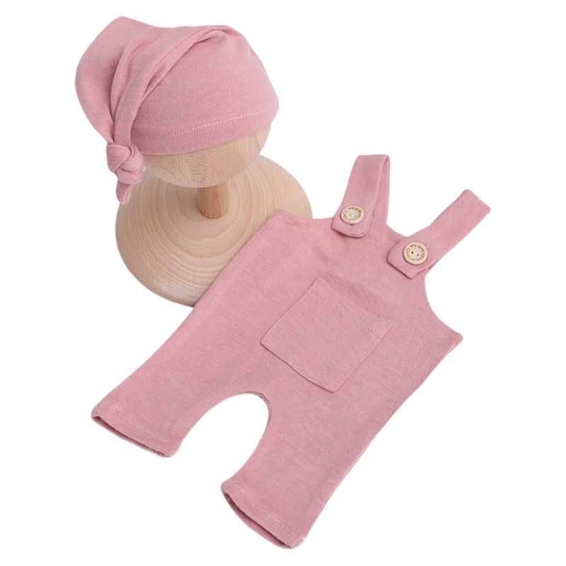 Bộ Áo Liền Quần Kèm Mũ Beanie Dành Cho Chụp Hình Em Bé Sơ Sinh