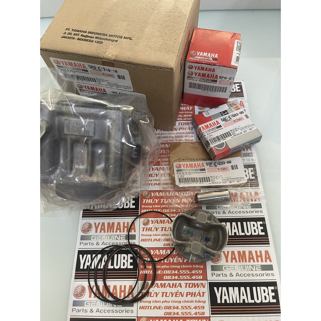 Combo 4 món Nòng + Bạc + Piston + Ắc Yamaha Nouvo 4 chính hãng Yamaha