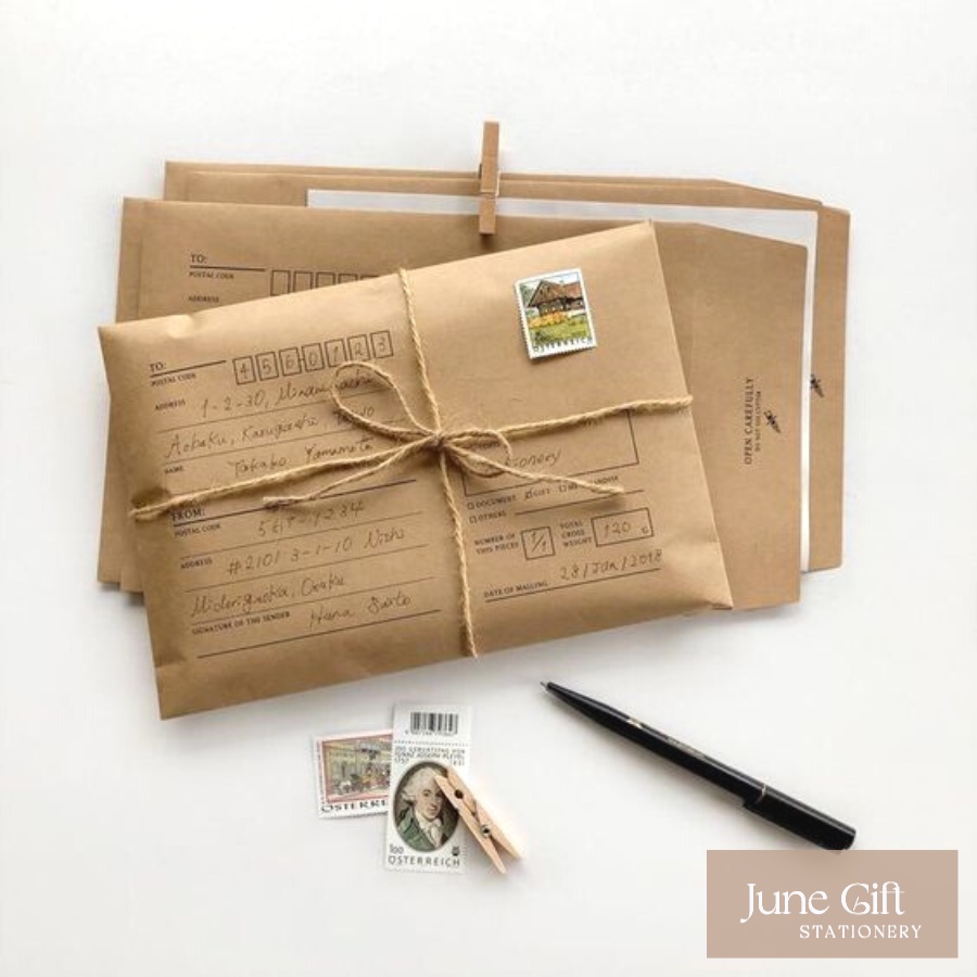 Set 20 tờ giấy A4 kraft 70 gsm gói quà, trang trí sổ, làm journal
