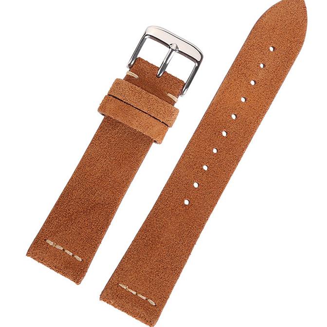 Dây Đeo Đồng Hồ Bằng Da Lộn 20mm