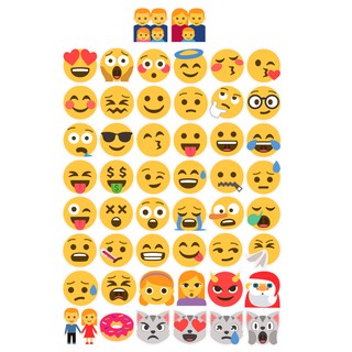 Lịch sử giá Bộ 50 miếng dán sticker hình emoji cute cỡ lớn cập ...