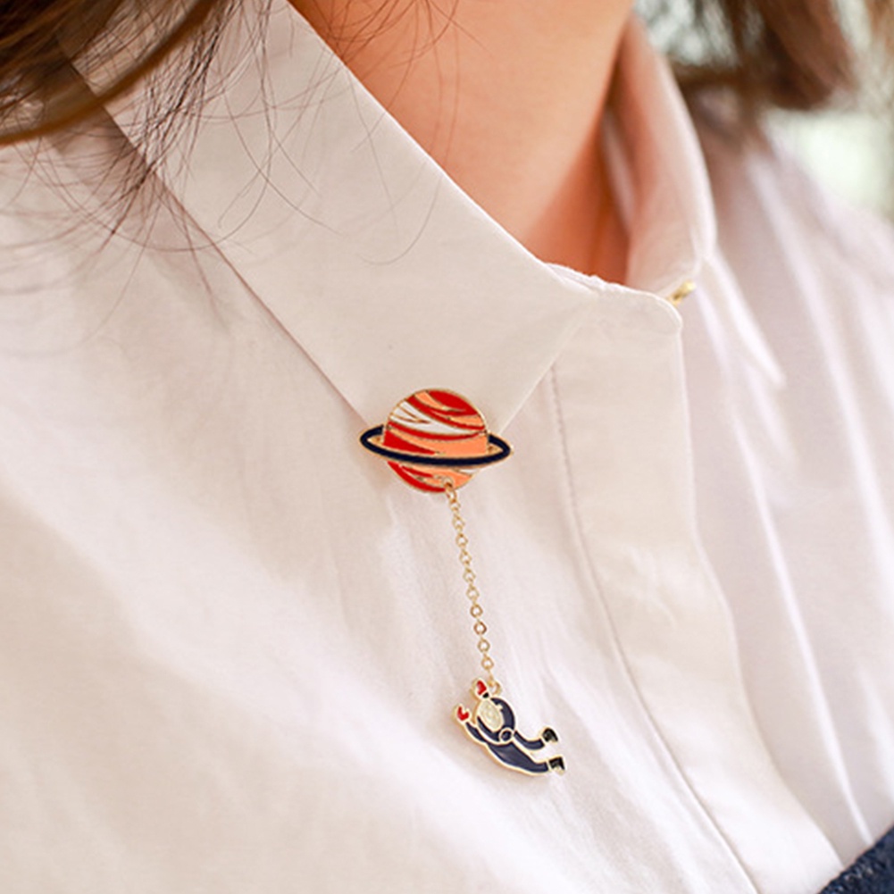 Ghim Cài Áo Hình Vũ Trụ / Thỏ / Hành Tinh Độc Đáo Cá Tính