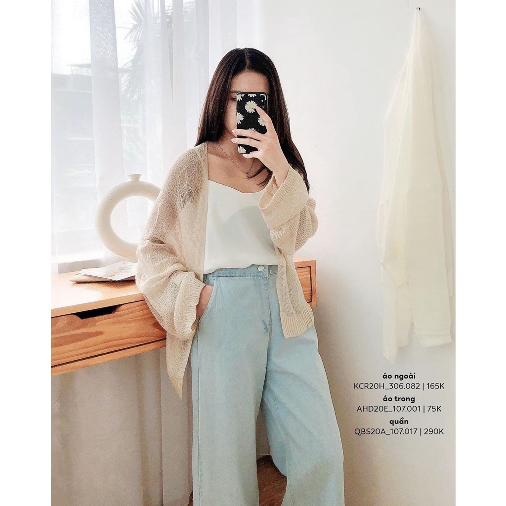 ÁO QUỐC DÂN - AI MẶC CŨNG XINH - Áo cardigan lưới mỏng phong cách Hàn Quốc