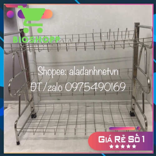 Trạn bát treo tường inox 2 tầng, 3 tầng, giá úp bát treo tường,biV