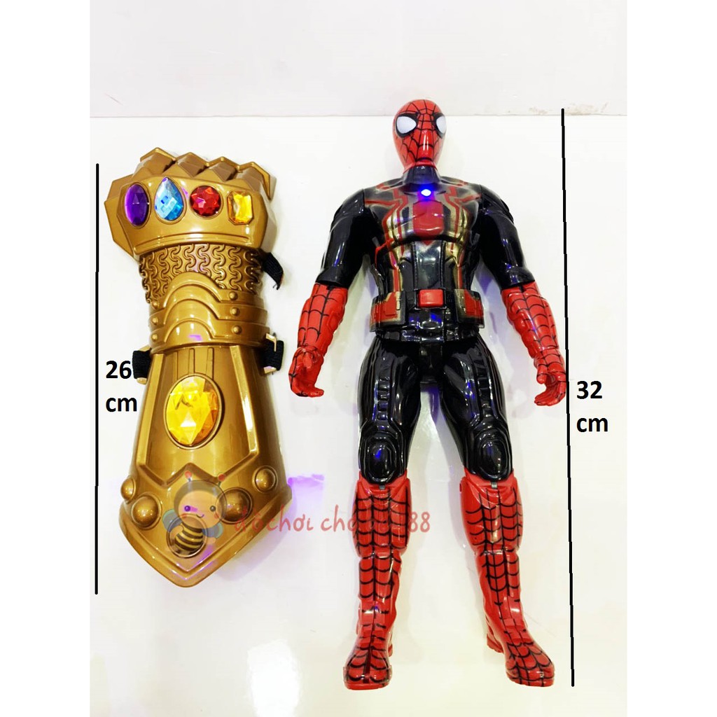 Găng tay vô cực và mô hình người nhện Avenger