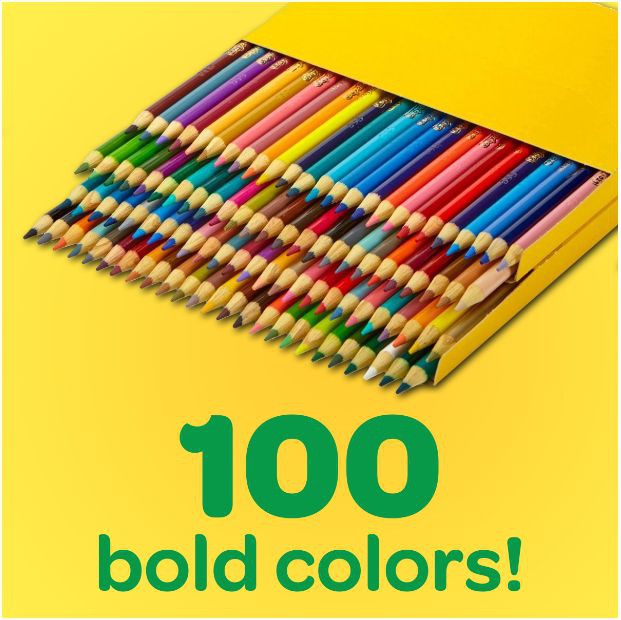 HỘP 100 BÚT CHÌ MÀU Crayola Colored Pencil Set, 100-Colors