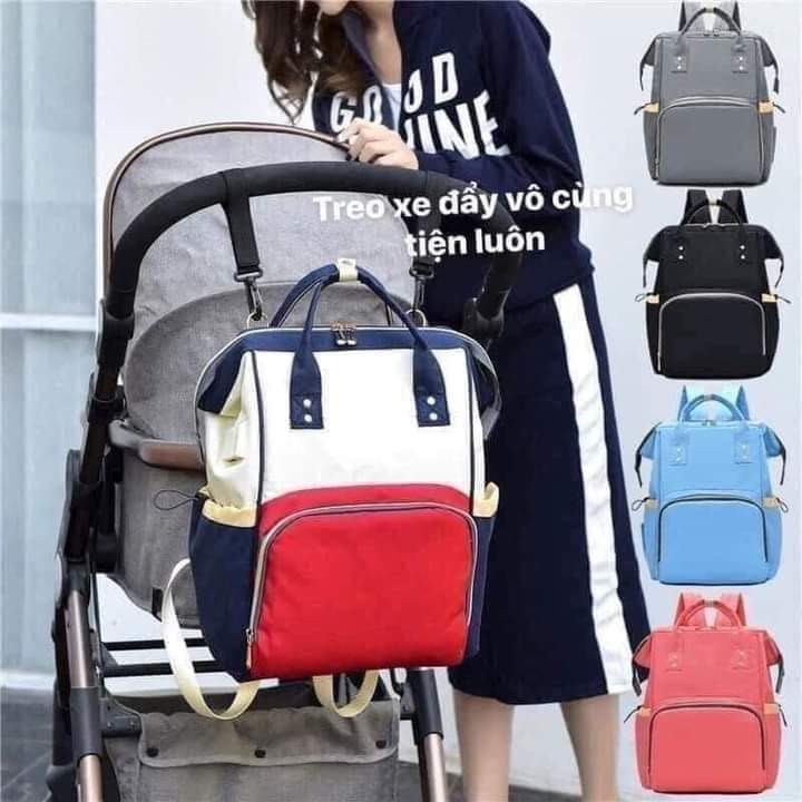 Balo Bỉm Sữa Đa Năng Cho Mẹ Và Bé  FREE SHIP  Balo Bỉm Sữa Đa Năng Cho Mẹ Và Bé Kích Thước 26cm X 39cm X 20cm 0.33kg