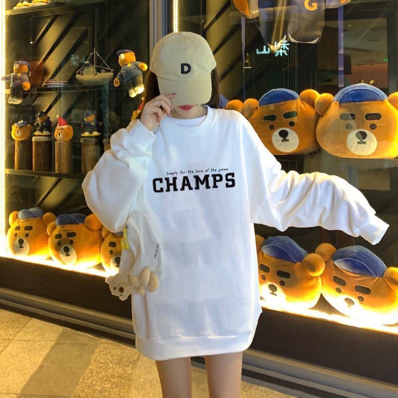 Áo sweater nỉ bông unisex CHAMPE H18