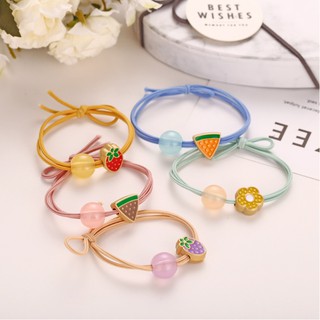Set 5 dây buộc tóc hình trái cây T002