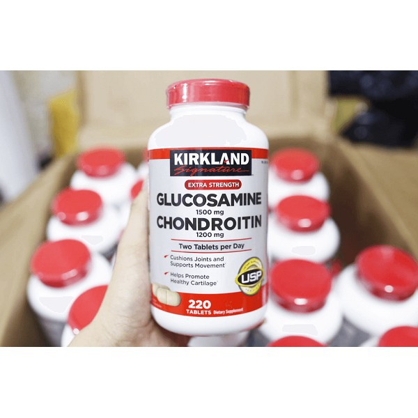 Viên uống hỗ trợ xương khớp Kirkland Glucosamine 1500mg & Chondroitin 1200mg của Mỹ