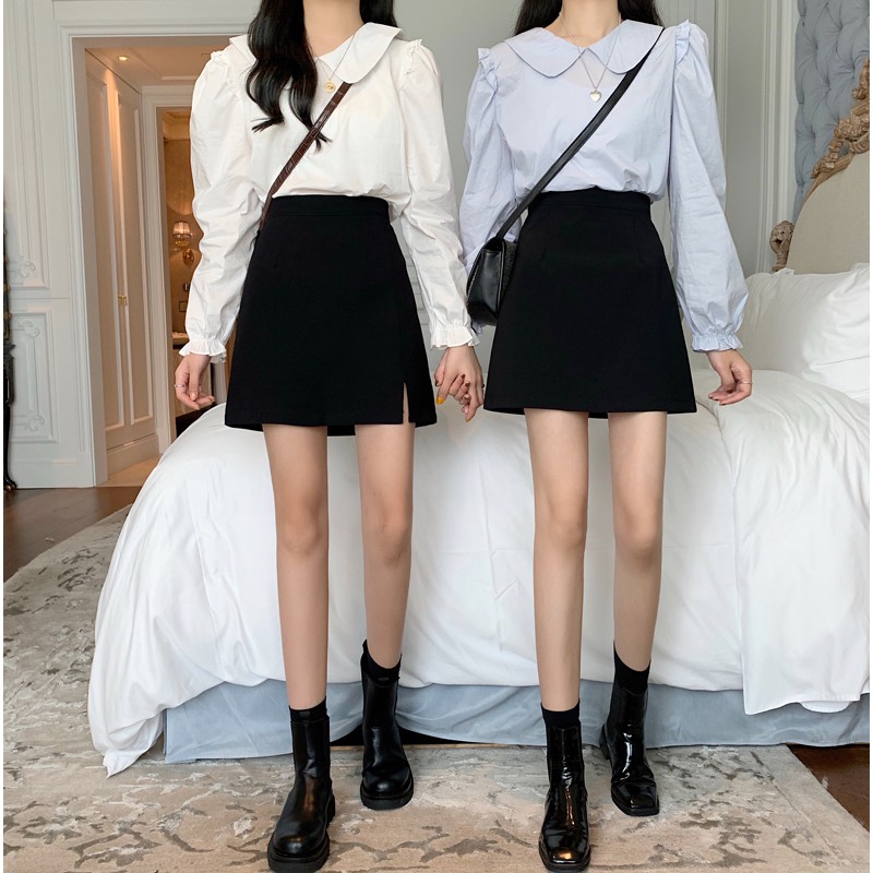 Chân váy dáng chữ A lưng cao thời trang cho nữ | BigBuy360 - bigbuy360.vn