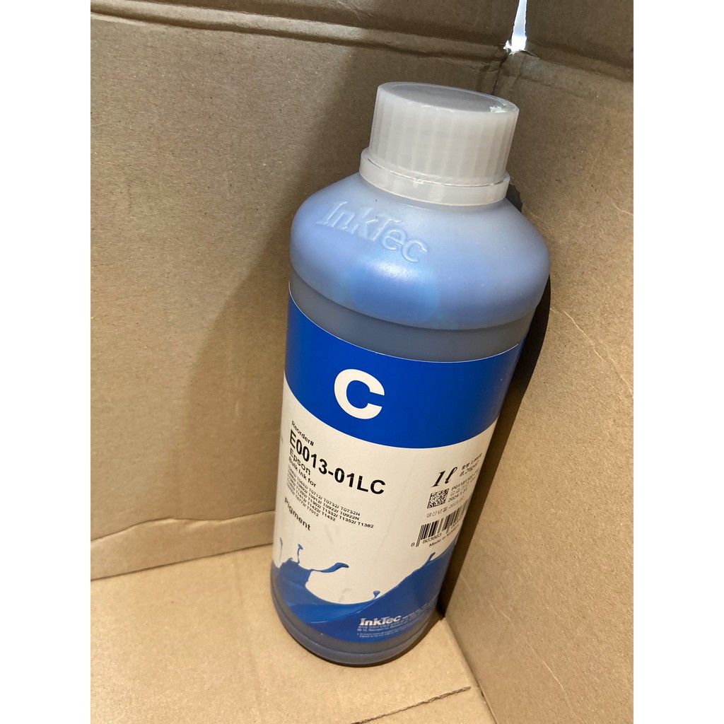 Mực in dầu Pigment UV Epson Inktec Hàn Quốc 1 Lít - giá tính trên 1 chai