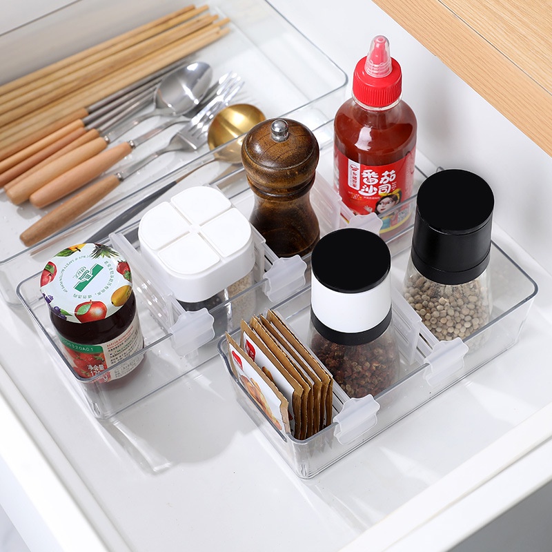 Set 4 Tấm Chia Ngăn Tủ Lạnh Có Thể Điều Chỉnh Tiện Dụng