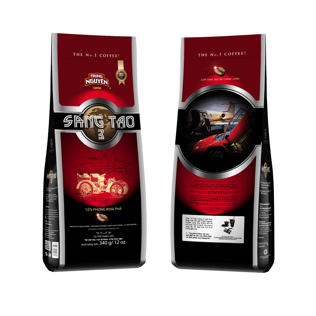 [ Trung Nguyên Legend ] Cà phê Rang Xay Sáng Tạo 3 Trung Nguyên Legend 340gr (Arabica sẻ)