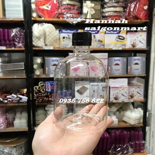 Chai nhựa pet tròn lùn 500ml