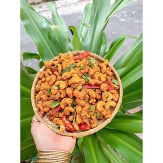 Hạt Điều Rang Tỏi Ớt Lá Chanh